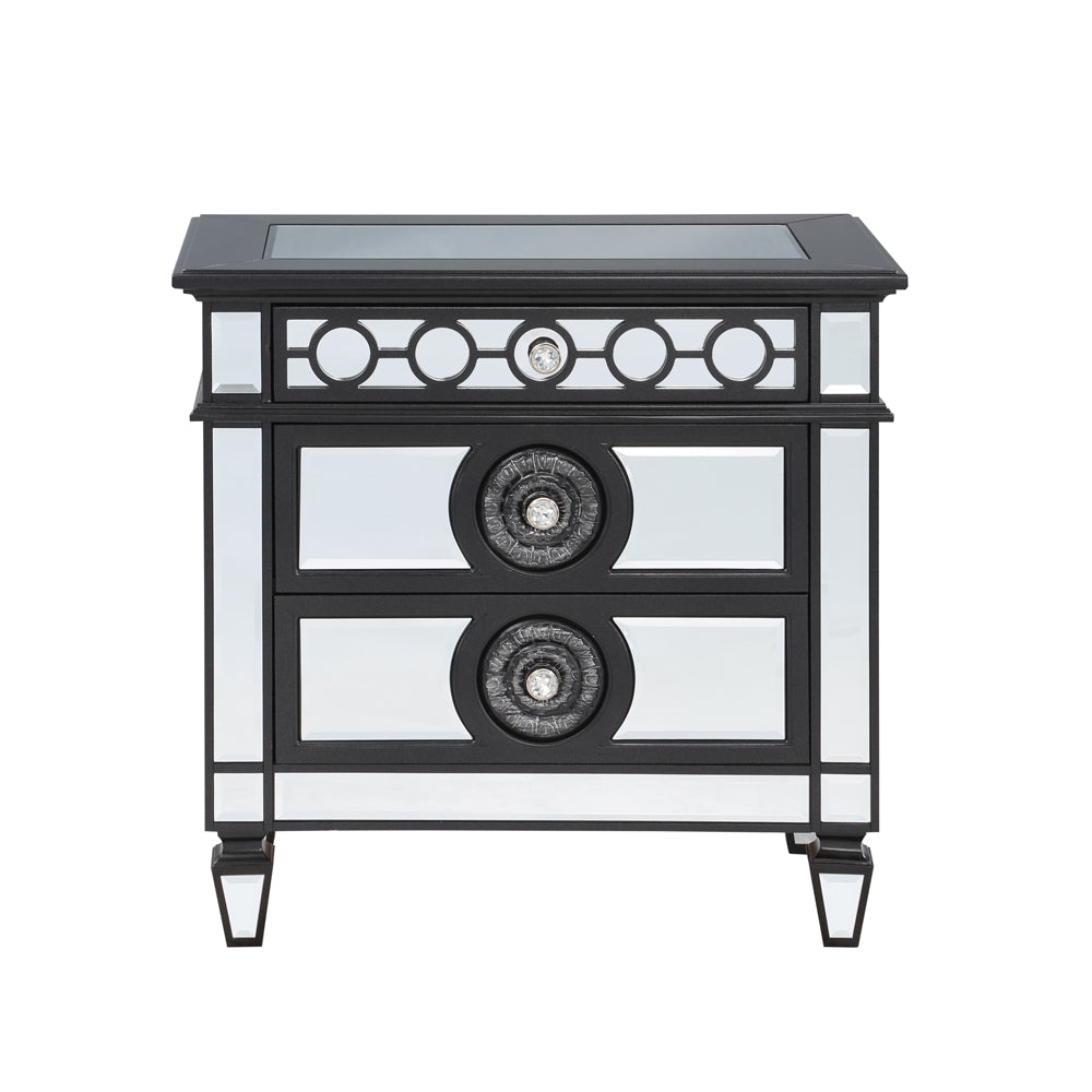 ACME Varian II Nightstand – side view – Lusso Furniture Miami