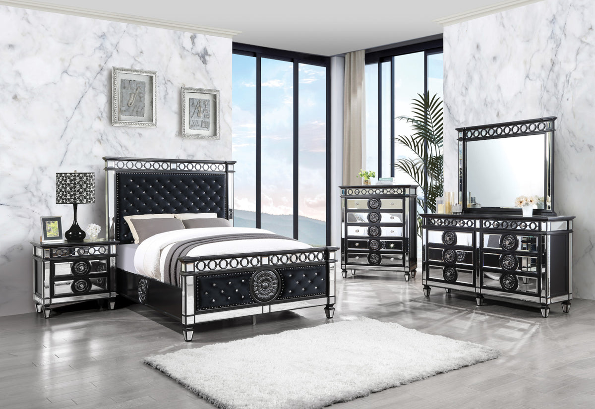 ACME Varian II Nightstand – back view – Lusso Furniture Miami