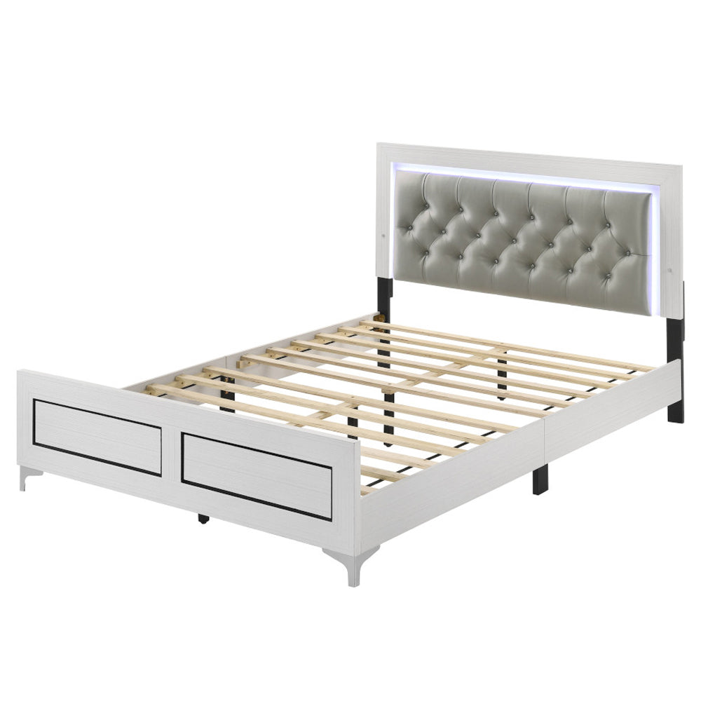 ACME Casilda LED Bed – angle view – Lusso Furniture Miami