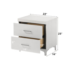 ACME Casilda Nightstand – close-up – Lusso Furniture Miami