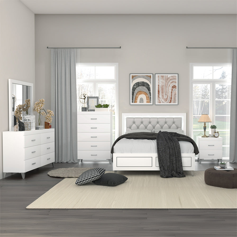 ACME Casilda Nightstand – top view – Lusso Furniture Miami