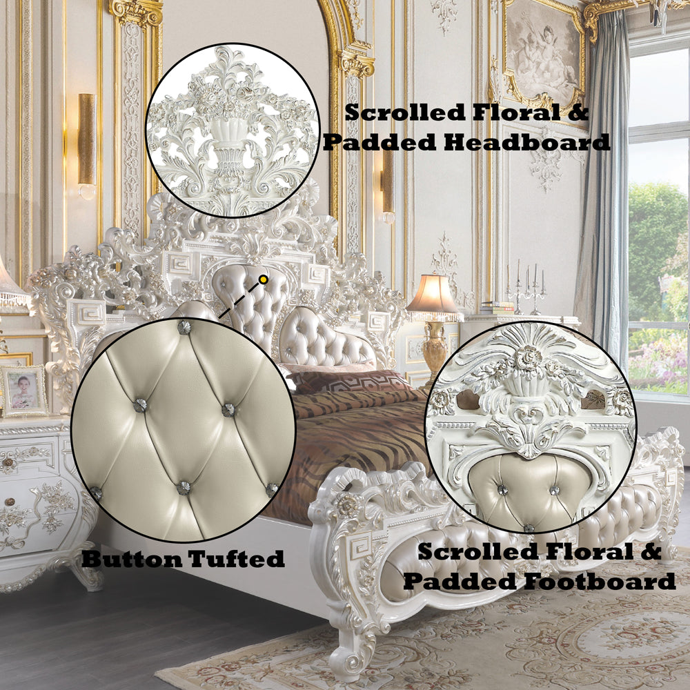 ACME Vanaheim Bed – close-up – Lusso Furniture Miami