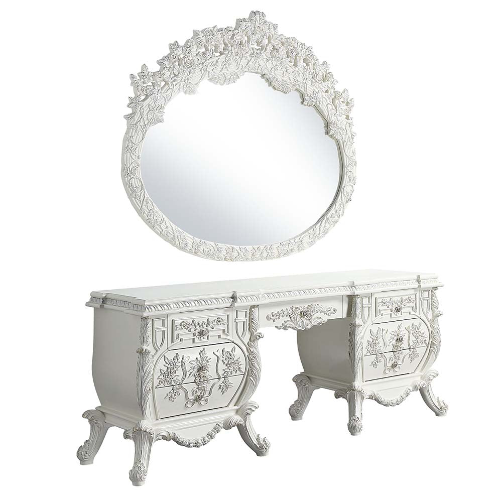 ACME Vanaheim Vanity Desk – front view – Lusso Furniture Miami
