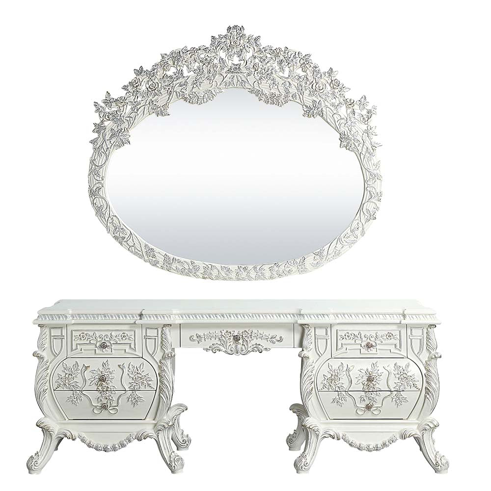 ACME Vanaheim Vanity Desk – side view – Lusso Furniture Miami