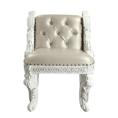 ACME Vanaheim Vanity Stool – side view – Lusso Furniture Miami