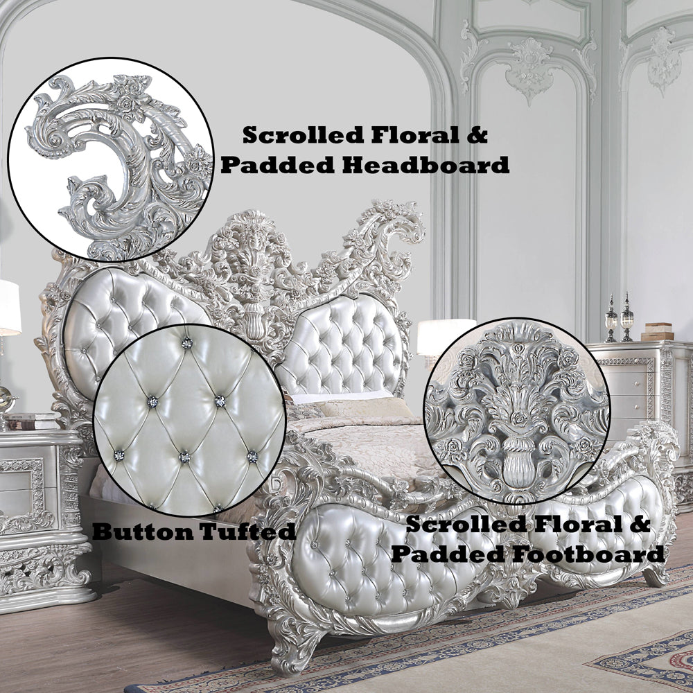 ACME Valkyrie Bed – close-up – Lusso Furniture Miami