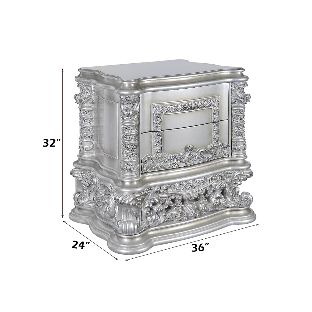 ACME Valkyrie Nightstand – close-up – Lusso Furniture Miami