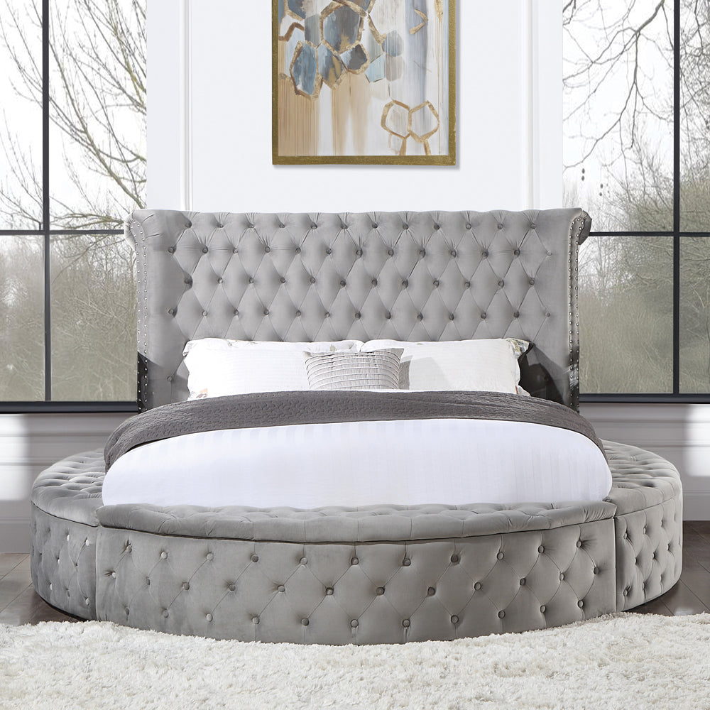 ACME Gaiva Storage Bed – front view – Lusso Furniture Miami