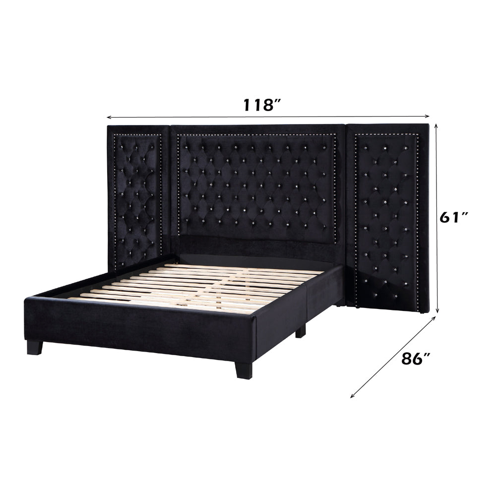 ACME Damazy Bed – back view – Lusso Furniture Miami