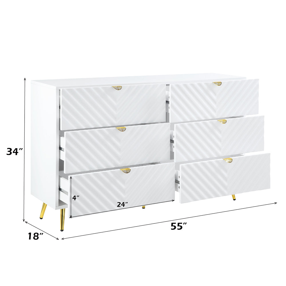 ACME Gaines Dresser – view 30 – Lusso Furniture Miami