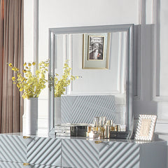 ACME Gaines Mirror – front view – Lusso Furniture Miami