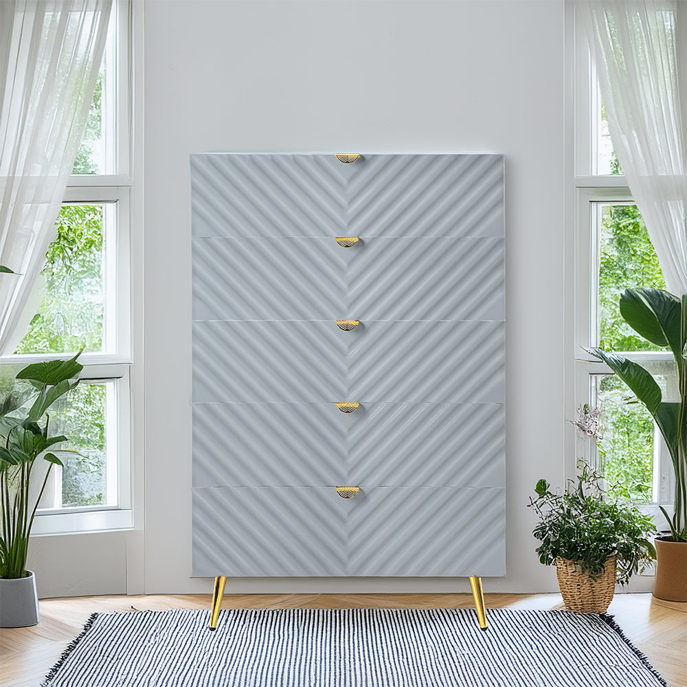 ACME Gaines Chest – front view – Lusso Furniture Miami