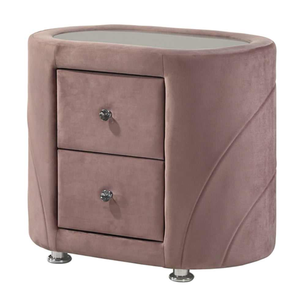 ACME Salonia Nightstand – angle view – Lusso Furniture Miami
