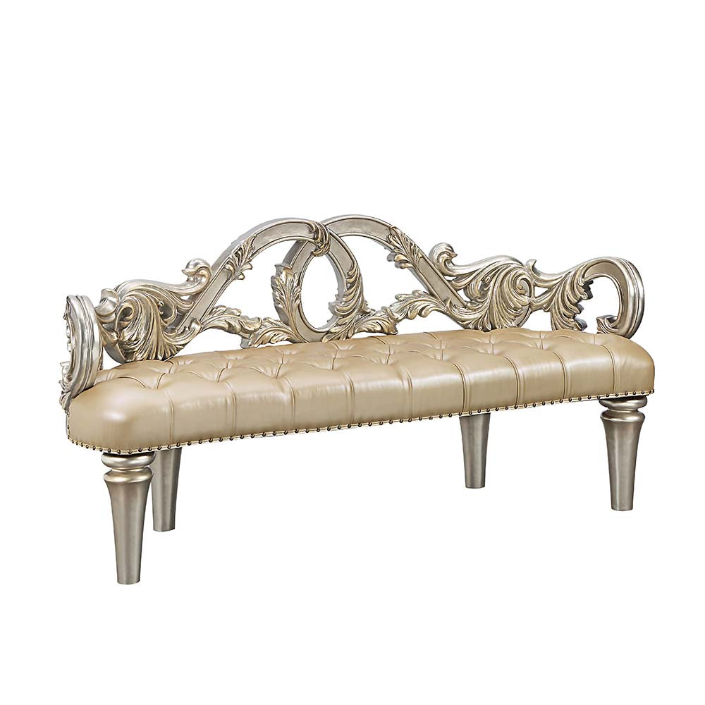 ACME Danae Bench – angle view – Lusso Furniture Miami