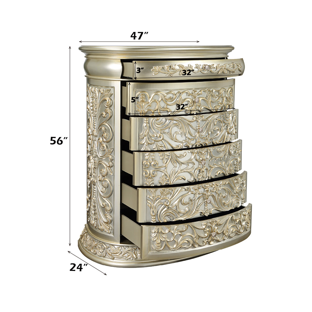 ACME Sorina Chest – back view – Lusso Furniture Miami