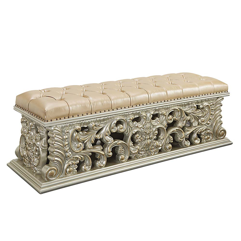 ACME Sorina Bench – angle view – Lusso Furniture Miami