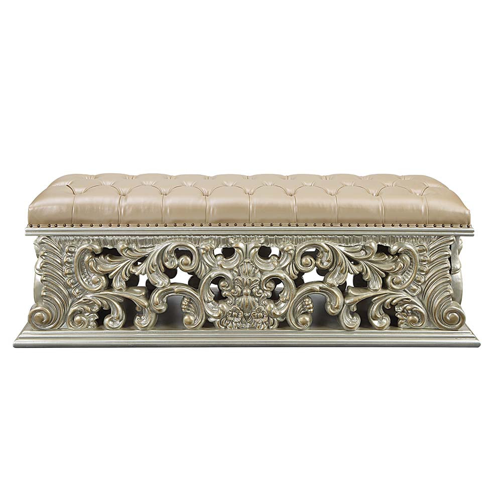 ACME Sorina Bench – side view – Lusso Furniture Miami