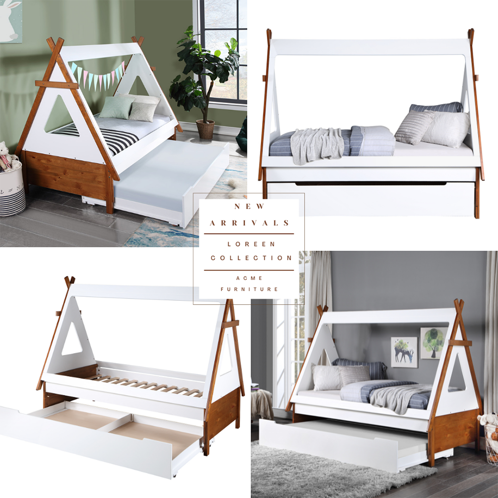 ACME Loreen Bed – top view – Lusso Furniture Miami