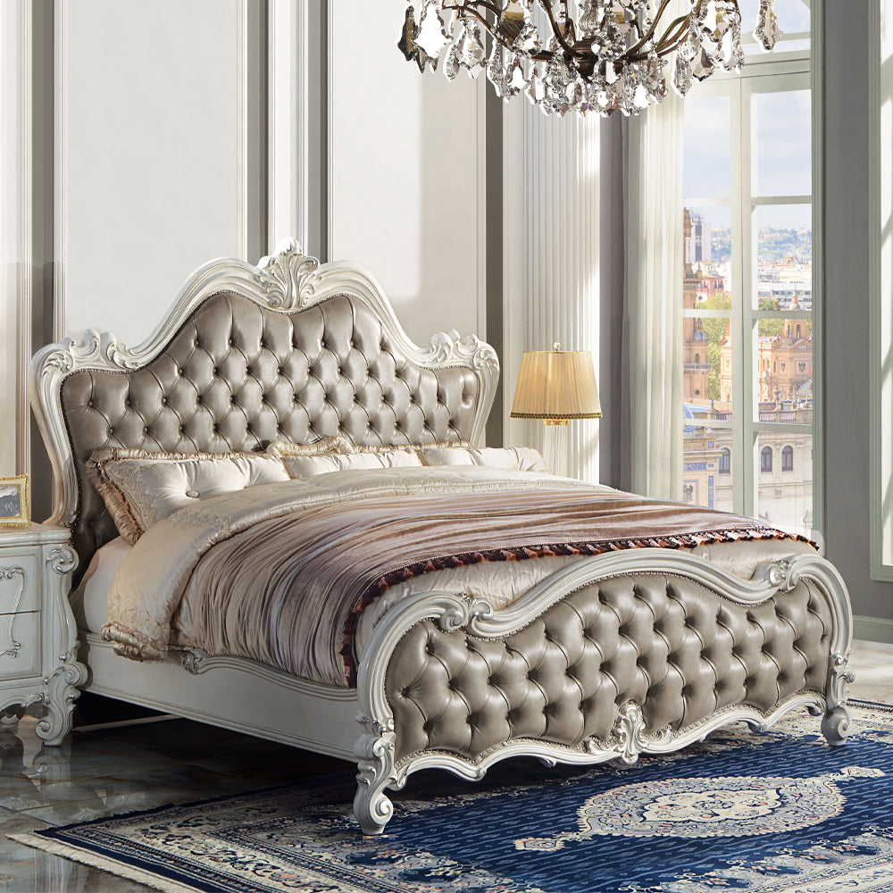ACME Versailles II Bed – finish detail – Lusso Furniture Miami