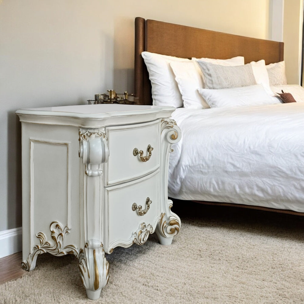 ACME Vendome Nightstand – top view – Lusso Furniture Miami