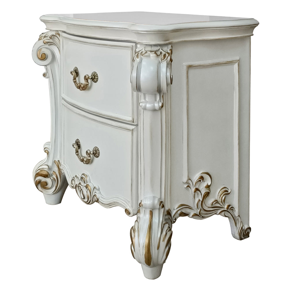 ACME Vendome Nightstand – angle view – Lusso Furniture Miami