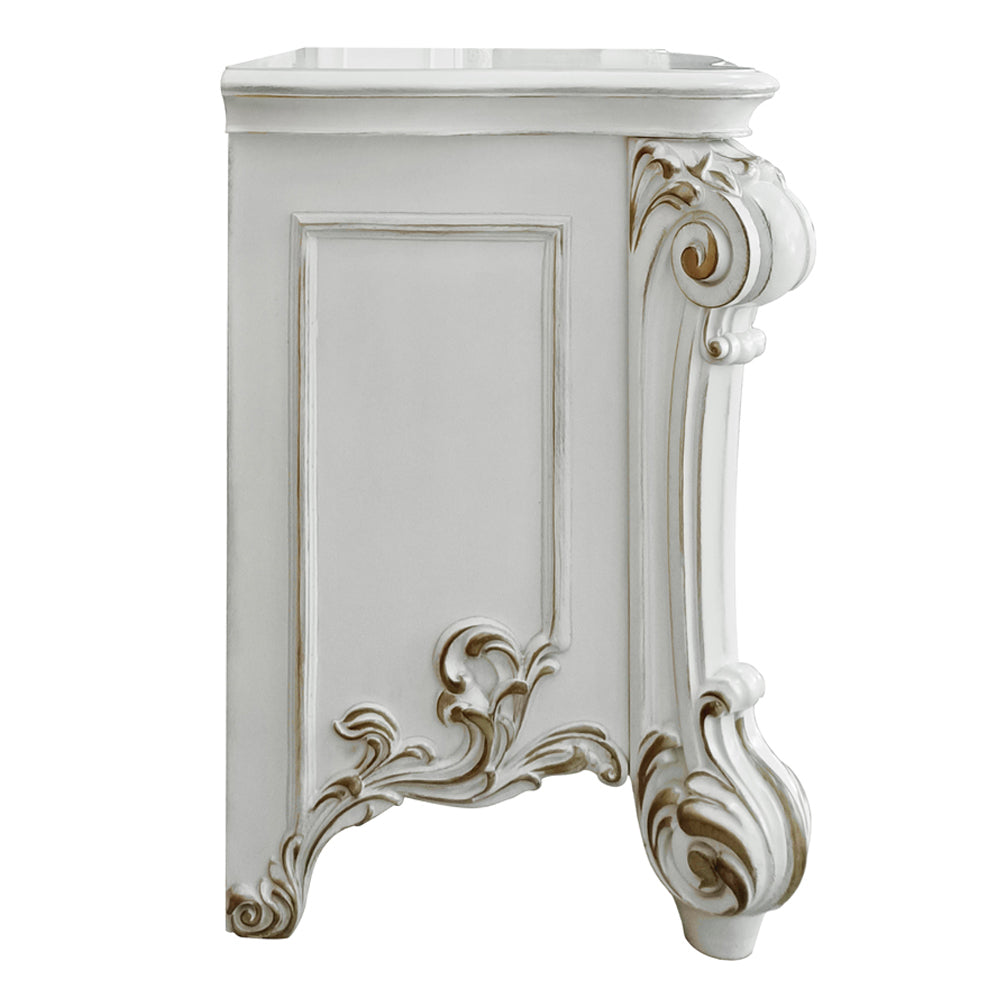 ACME Vendome Nightstand – room setting – Lusso Furniture Miami