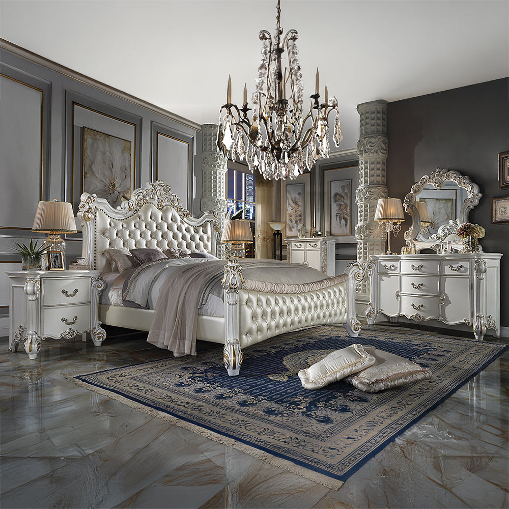 ACME Vendome Nightstand – alternate view – Lusso Furniture Miami