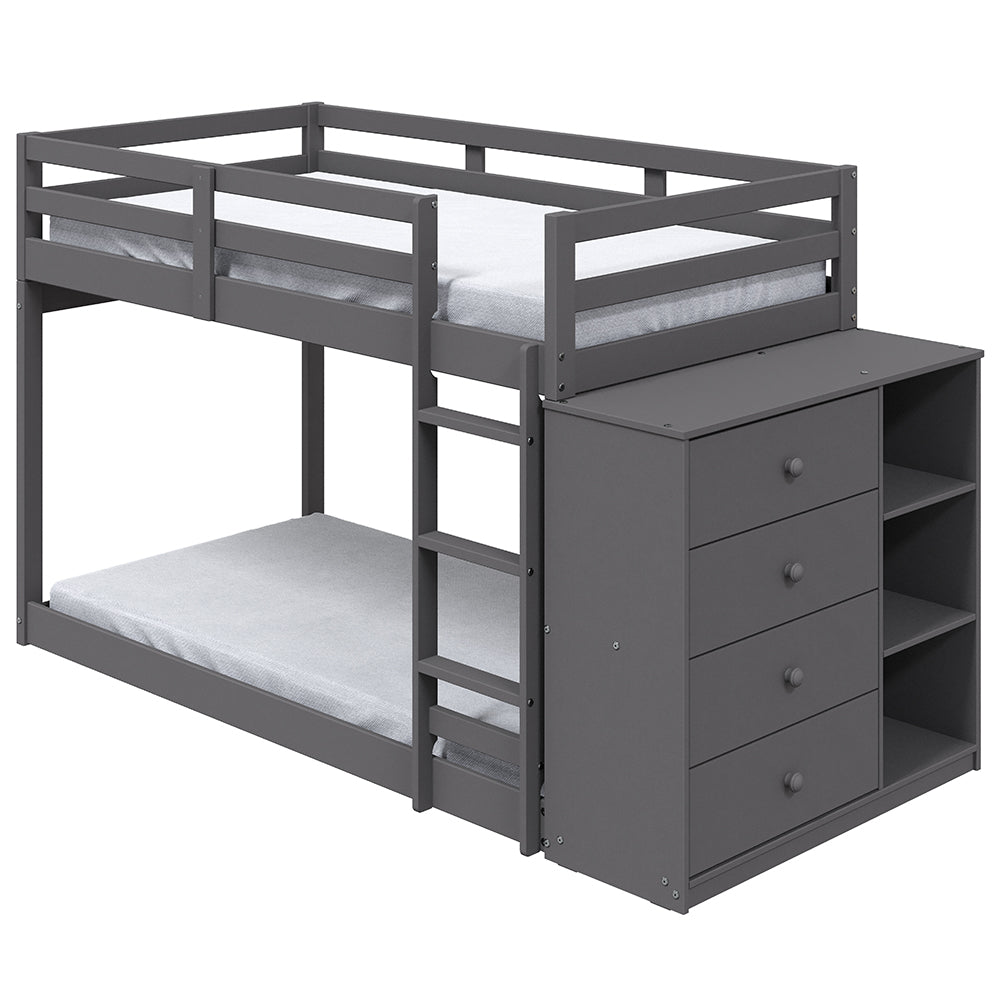 ACME Gaston Storage Bunk Bed – angle view – Lusso Furniture Miami