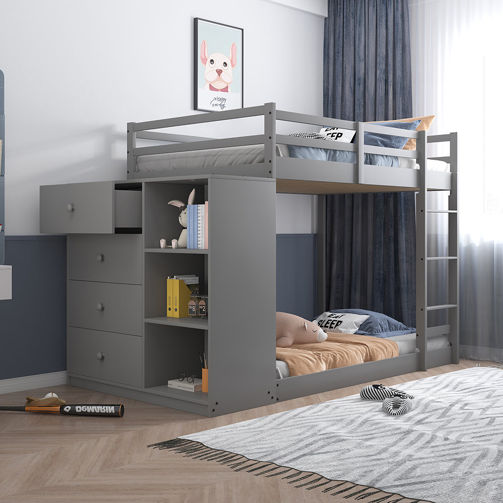 ACME Gaston Storage Bunk Bed – front view – Lusso Furniture Miami