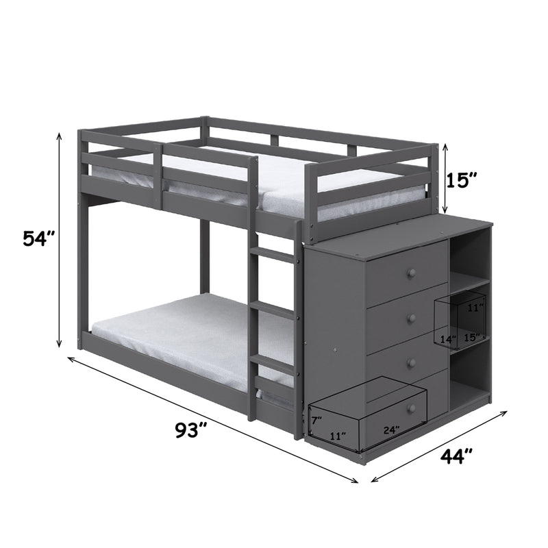 ACME Gaston Storage Bunk Bed-zoom-