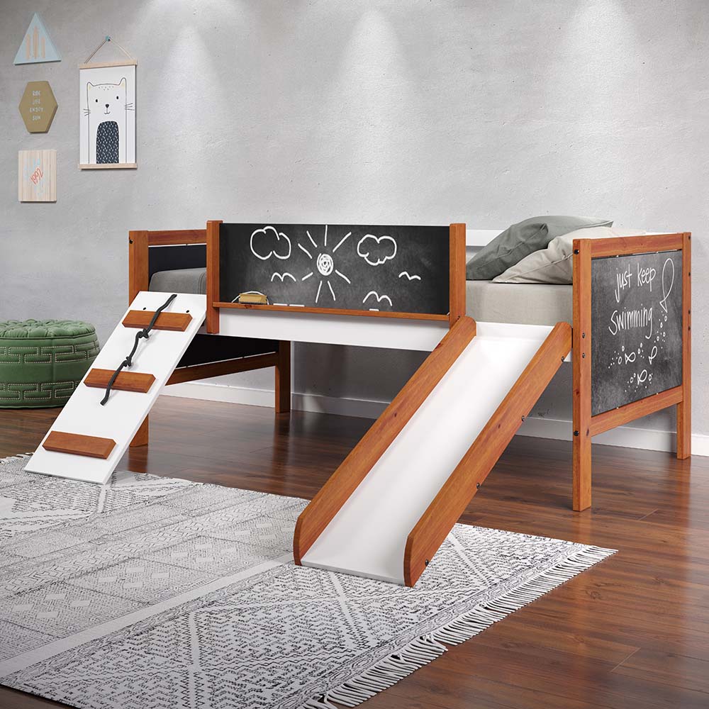 ACME Aurea Slide Loft Bed – front view – Lusso Furniture Miami