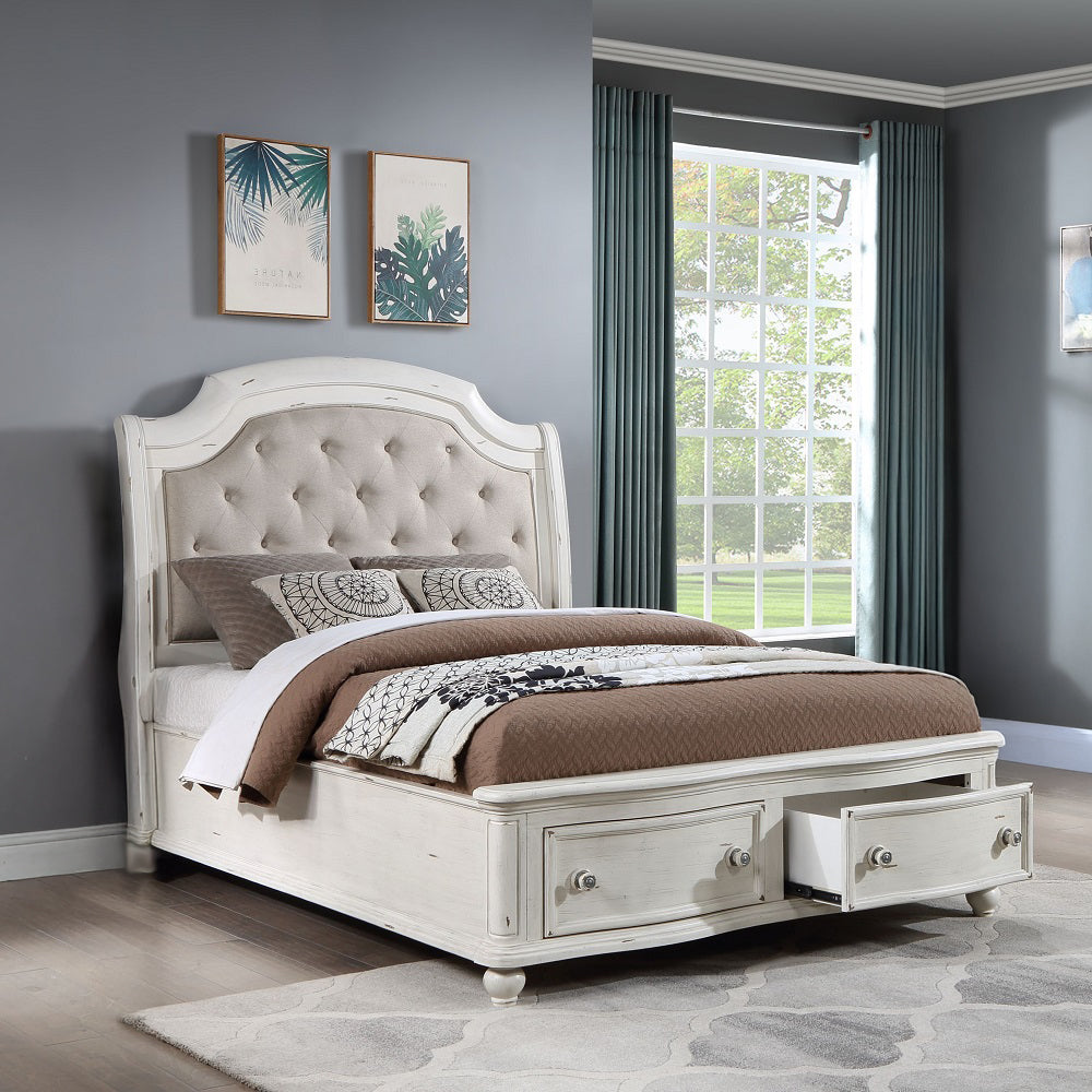 ACME Jaqueline Storage Bed – front view – Lusso Furniture Miami