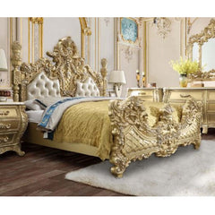 ACME Cabriole Bed – front view – Lusso Furniture Miami