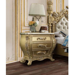 ACME Cabriole Nightstand – angle view – Lusso Furniture Miami