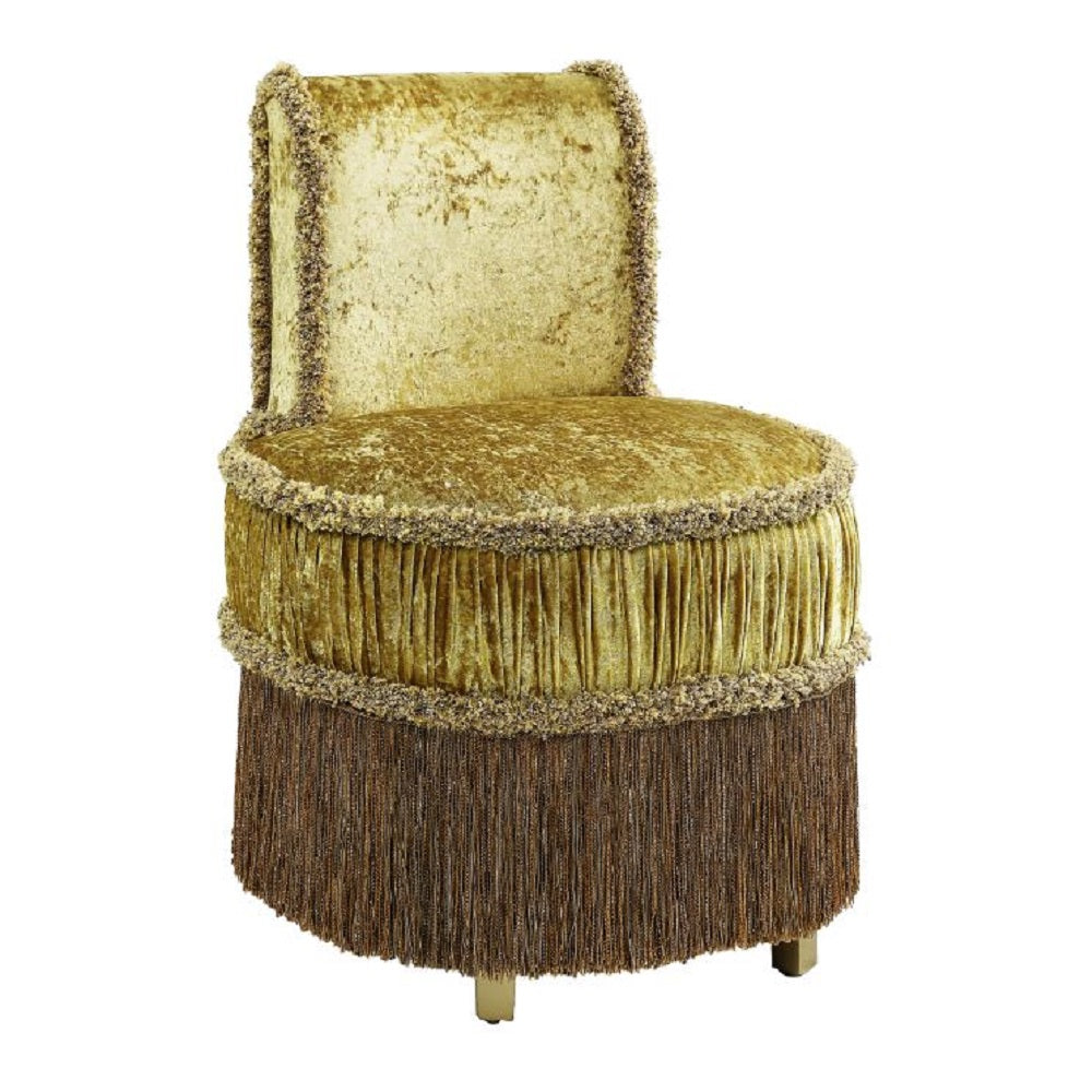 ACME Bernadette Vanity Stool – angle view – Lusso Furniture Miami