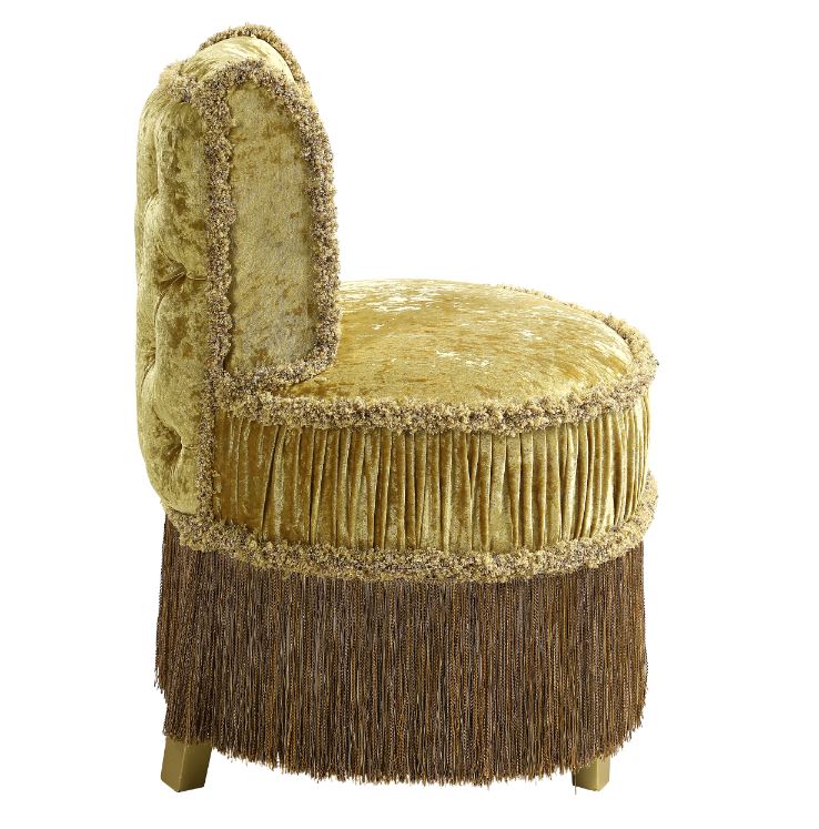 ACME Bernadette Vanity Stool – detail – Lusso Furniture Miami