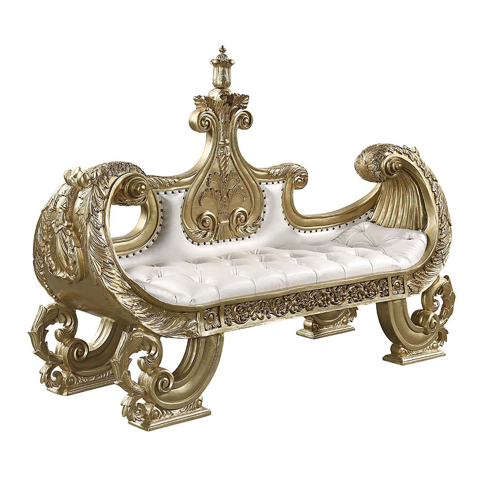ACME Bernadette Bench – angle view – Lusso Furniture Miami