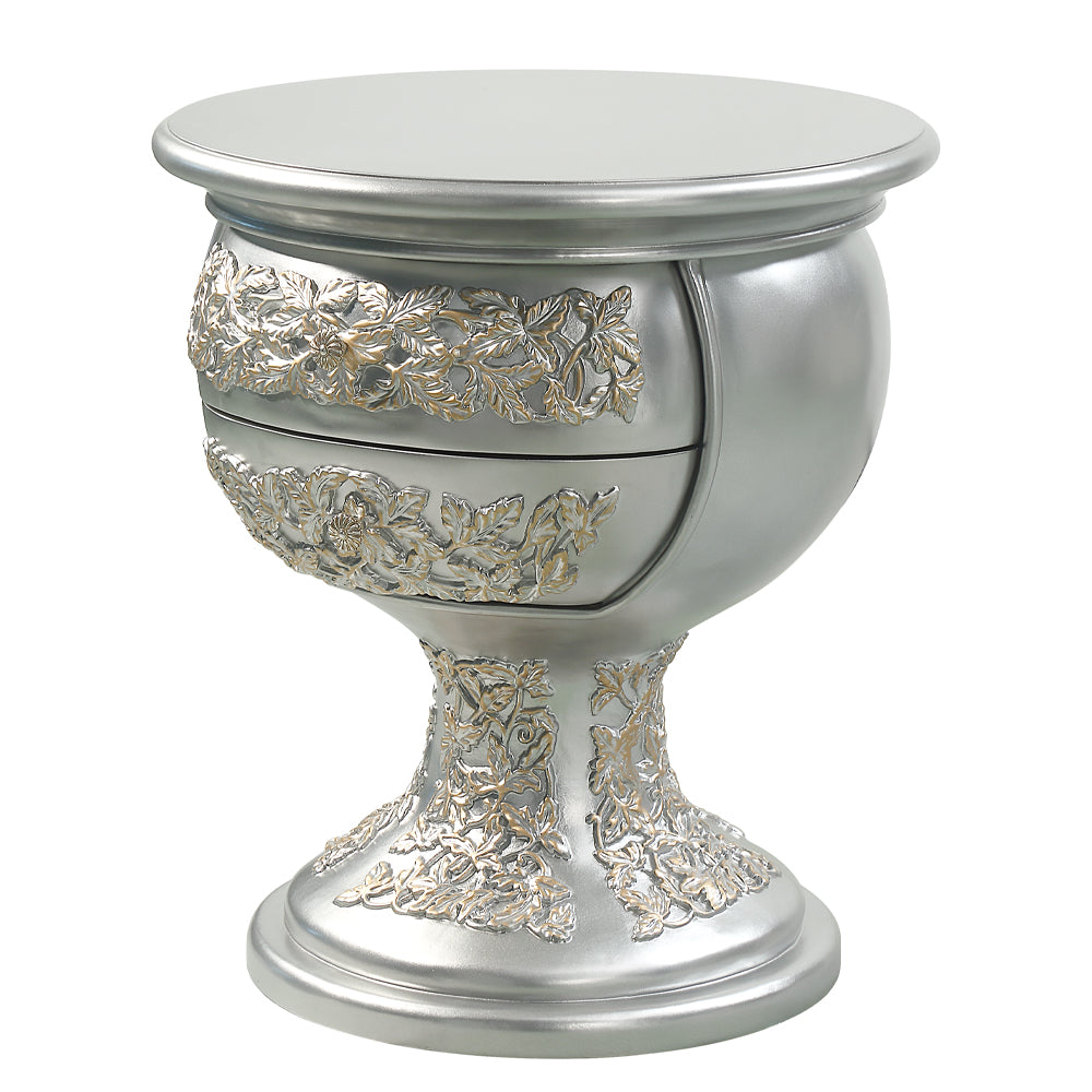ACME Sandoval Nightstand – angle view – Lusso Furniture Miami
