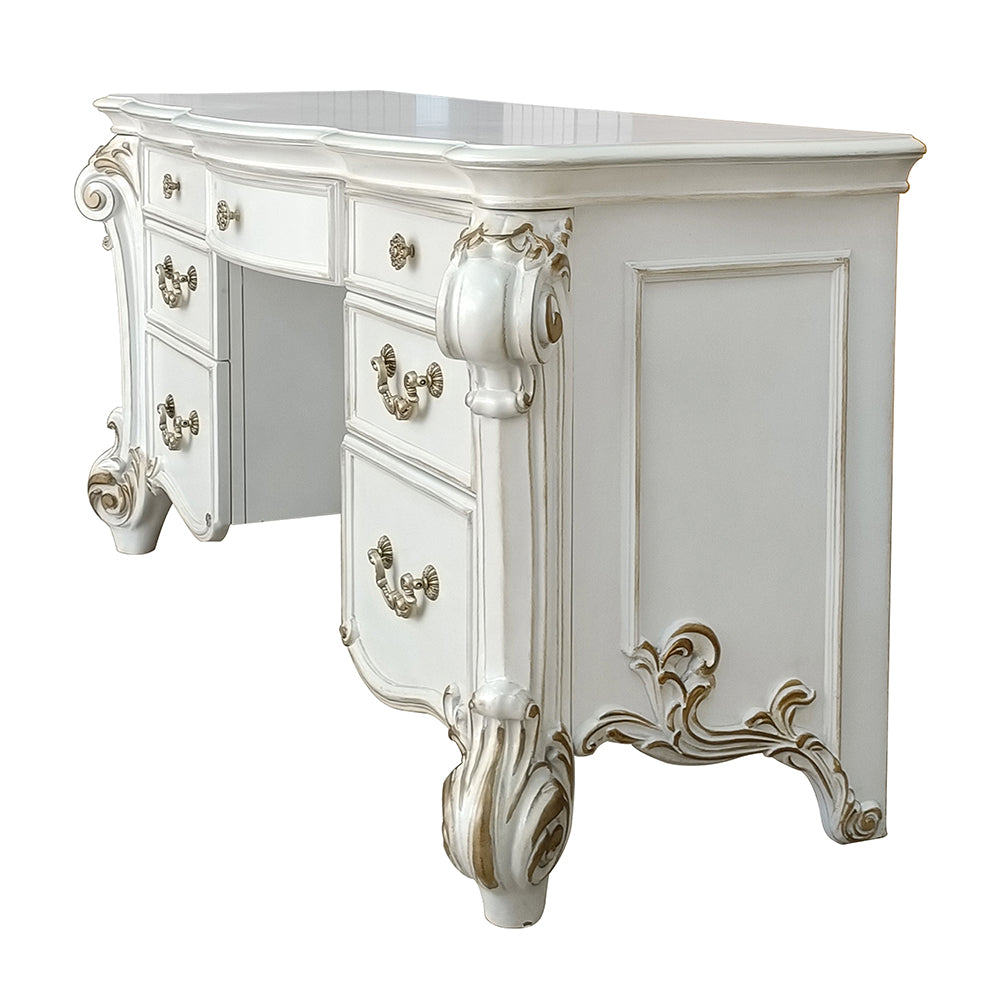 ACME Vendome Vanity Desk – side view – Lusso Furniture Miami