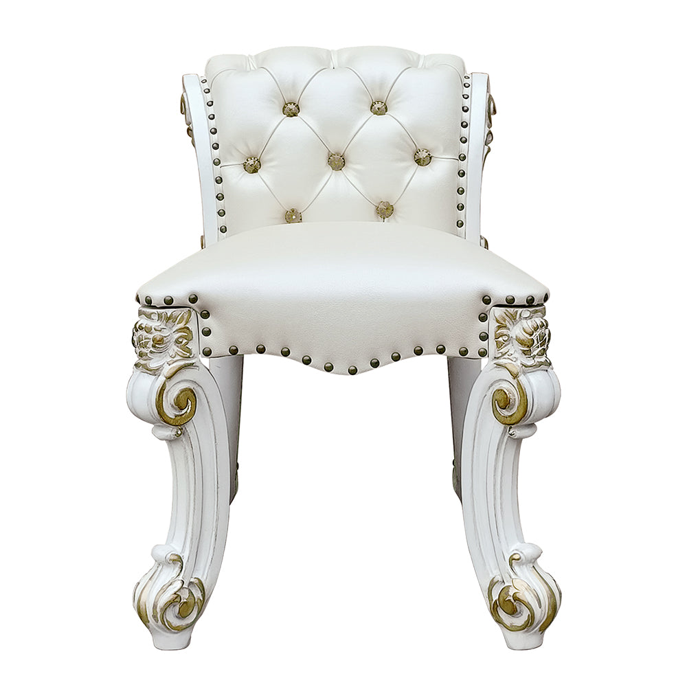 ACME Vendome Vanity Stool – angle view – Lusso Furniture Miami