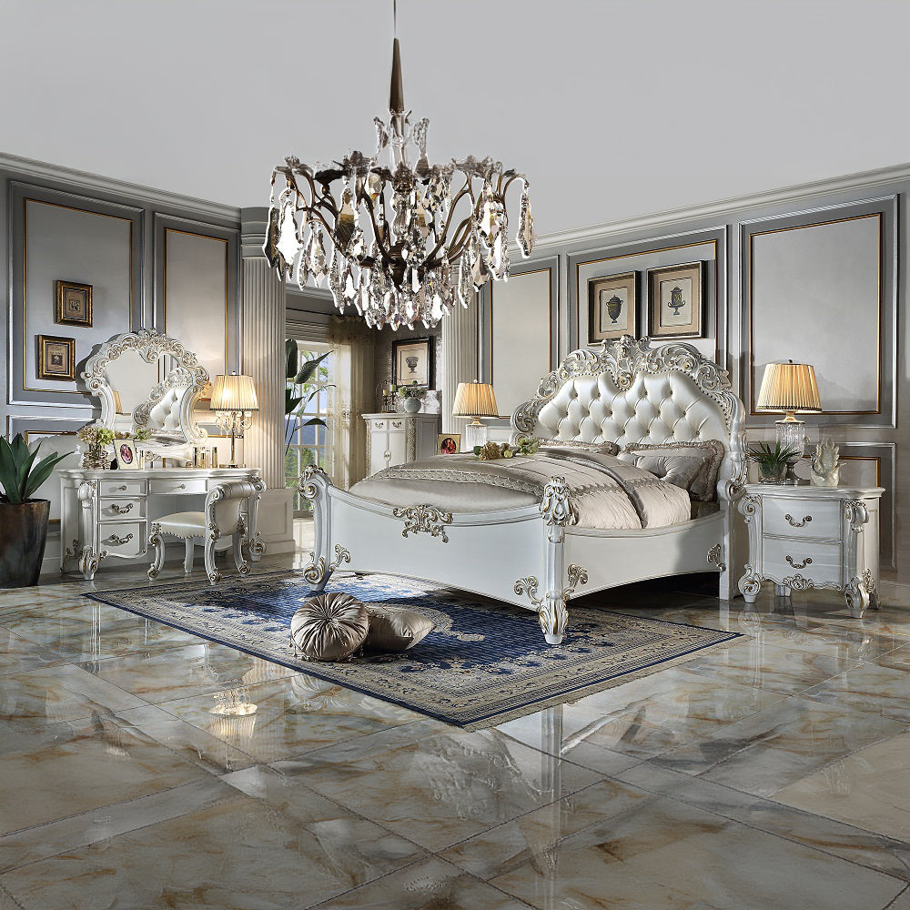 ACME Vendome Vanity Stool – room setting – Lusso Furniture Miami