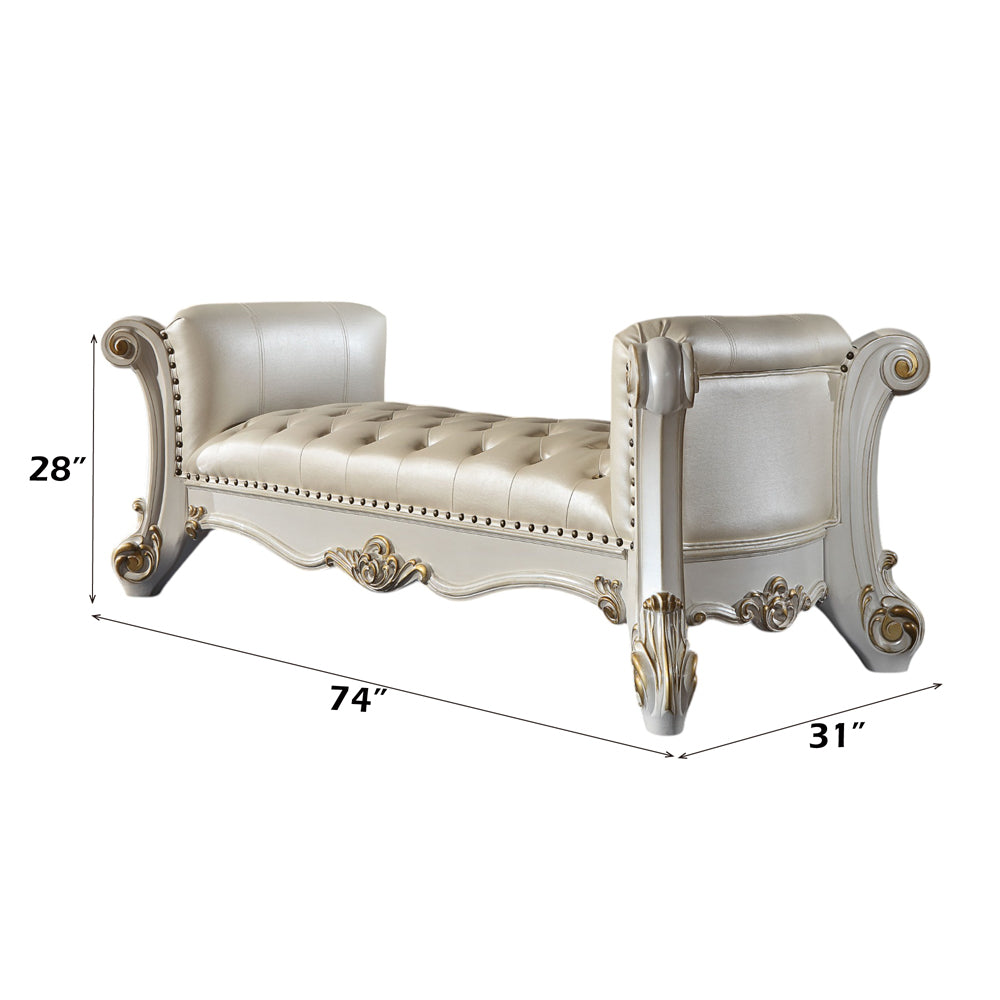 ACME Vendome Bench – room setting – Lusso Furniture Miami