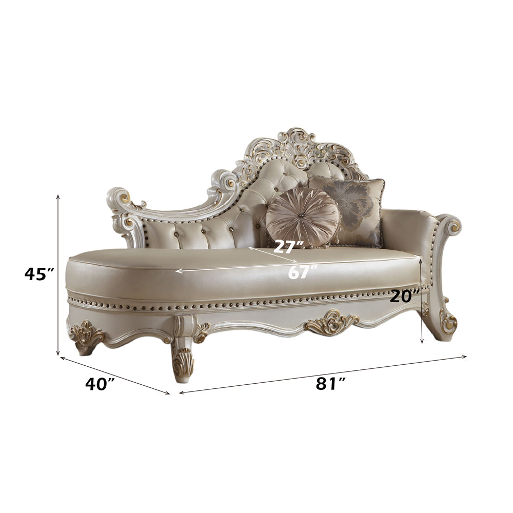 ACME Vendome Chaise – room setting – Lusso Furniture Miami