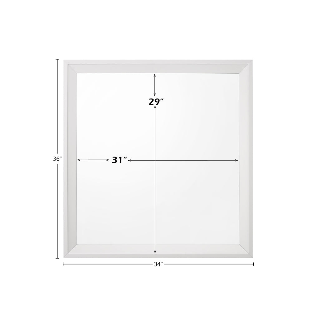 ACME Cerys Mirror – side view – Lusso Furniture Miami