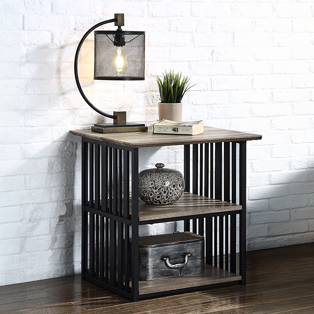 ACME Zudora Nightstand – front view – Lusso Furniture Miami