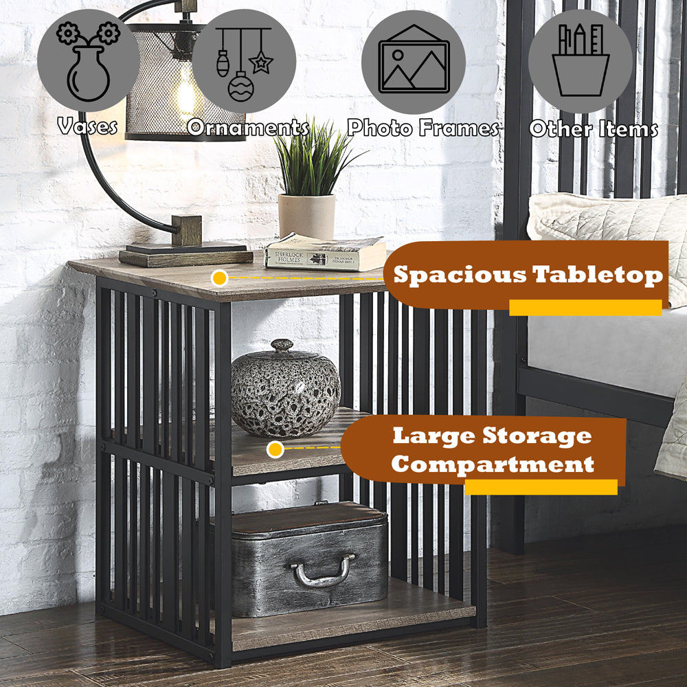 ACME Zudora Nightstand – alternate view – Lusso Furniture Miami