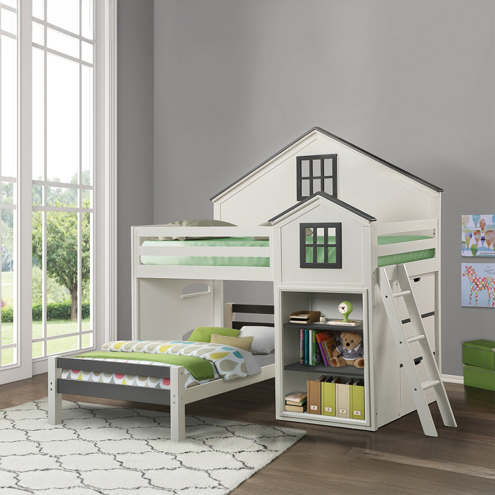 ACME Ratana Loft Bed – angle view – Lusso Furniture Miami