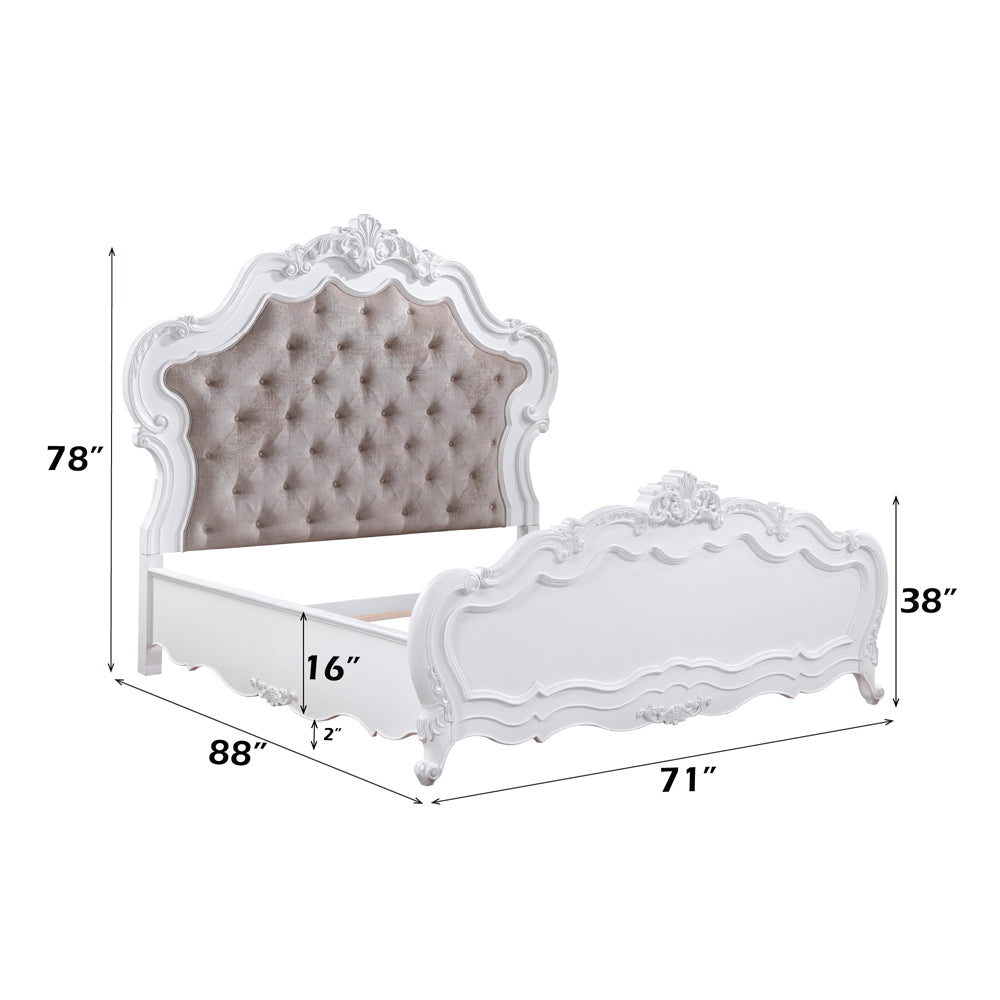 ACME Latisha Bed – close-up – Lusso Furniture Miami