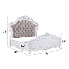 ACME Latisha Bed – close-up – Lusso Furniture Miami