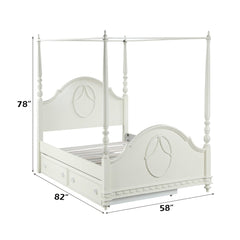 ACME Dorothy Post Bed – alternate view – Lusso Furniture Miami